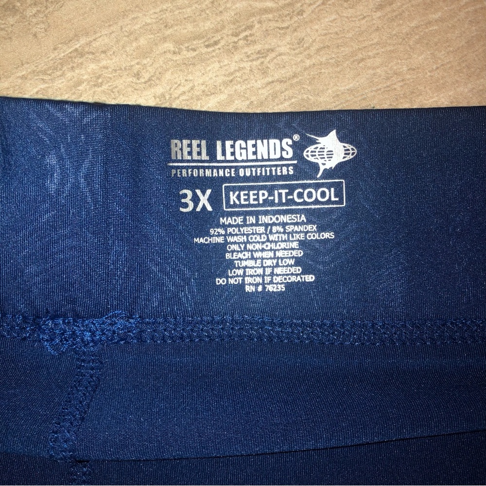 NWT Reel Legends Deep Blue Performance Skort UPF 50 Size 3X - Picture 3 of 7